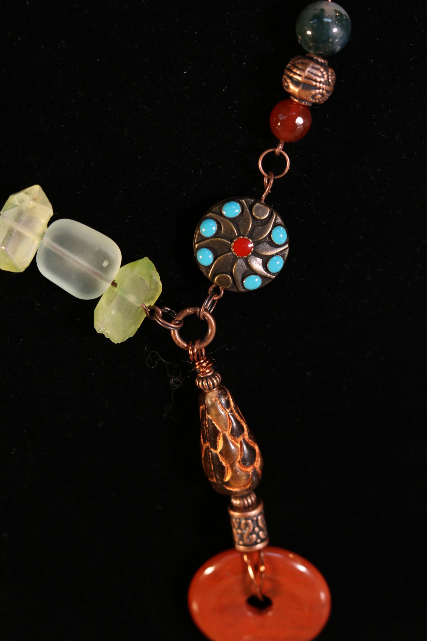 30 Inch Multi-Bead Earthy Necklace