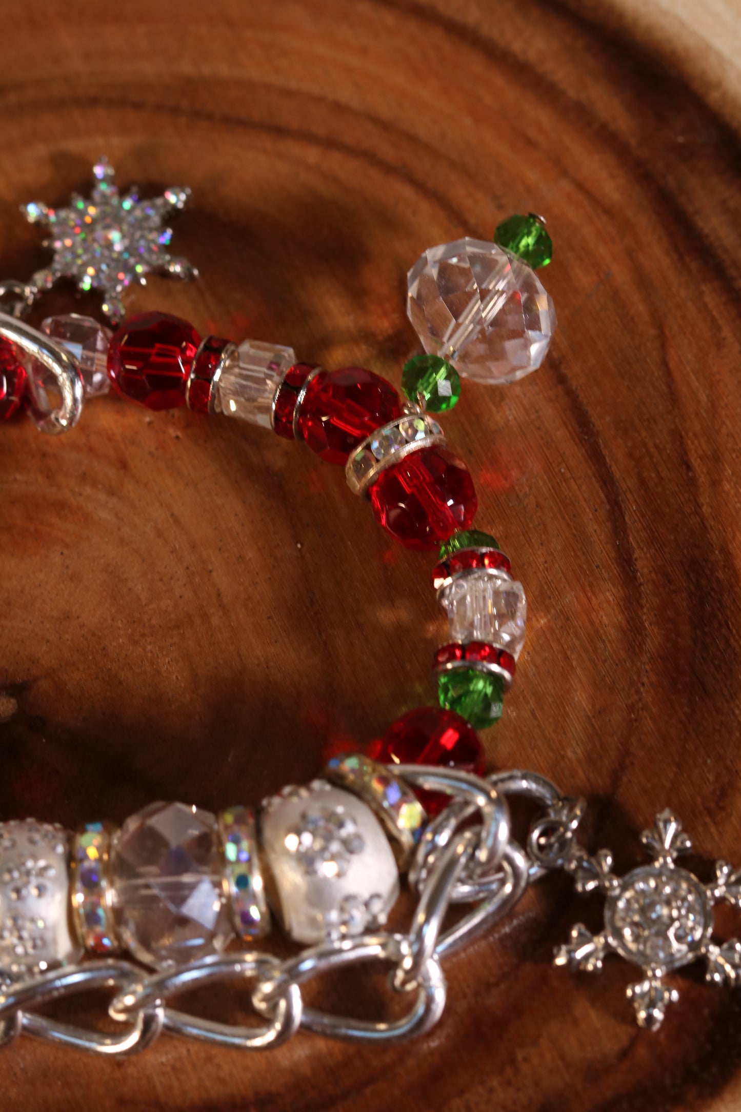 Christmas Stretch Bracelet (Silver)