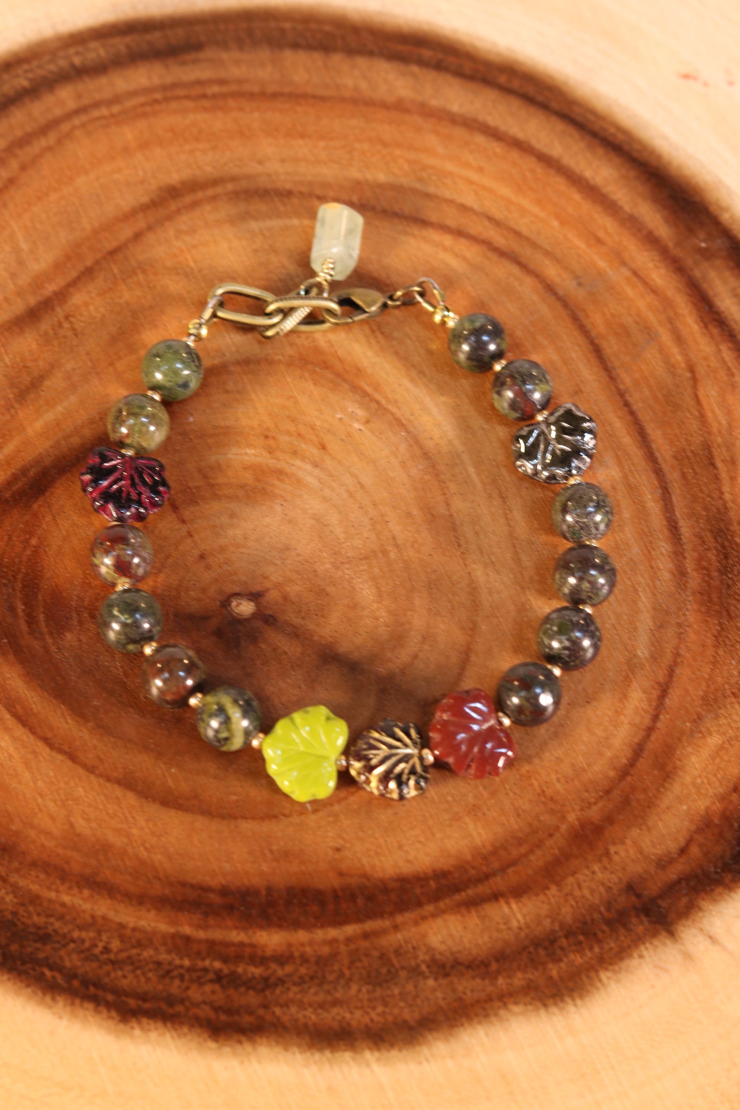 8 Inch Fall Leaf Bracelet