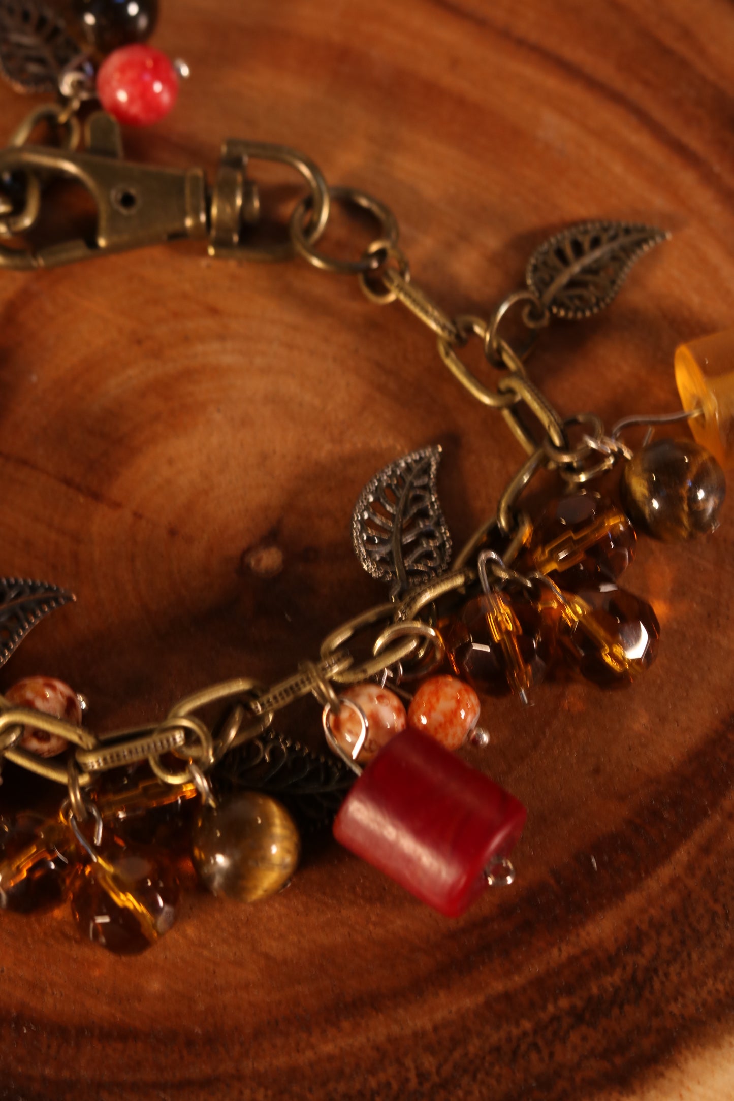 8 Inch Adjustable Fall Charm Bracelet