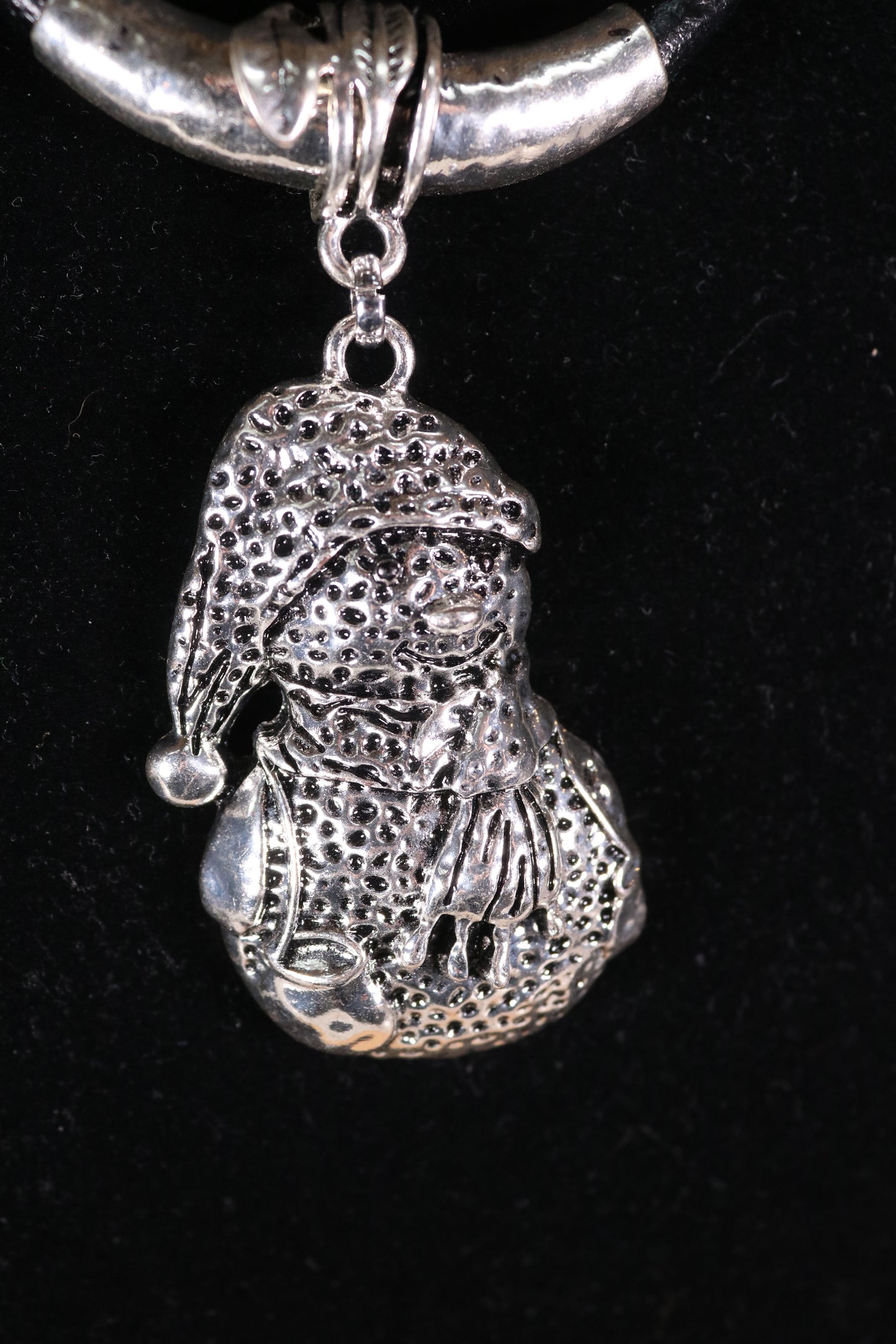 Silver Snowman Necklace