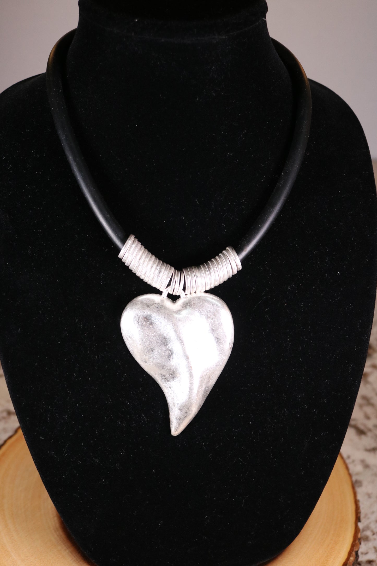 16" Muted Heart Necklace