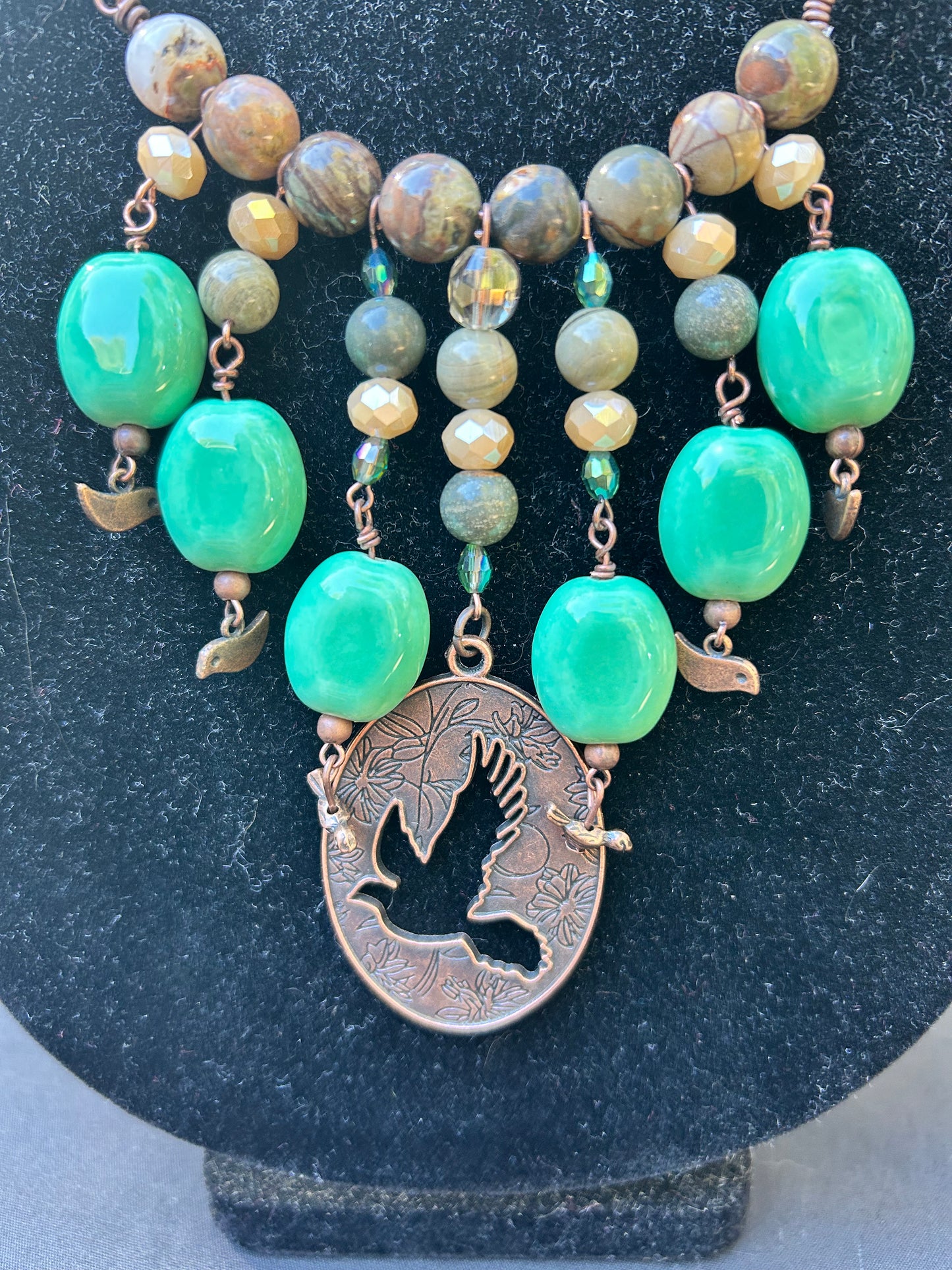 Bird Themed Statement Necklace