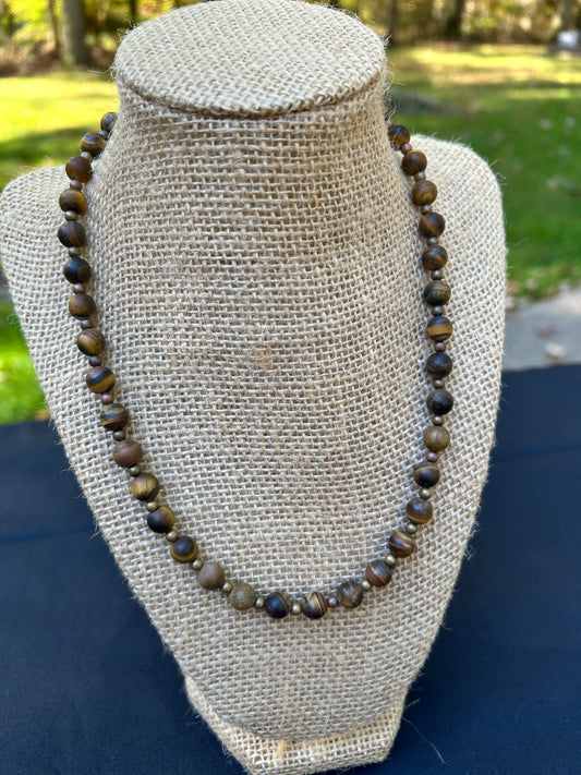 Brown and Bronze 16" Necklace