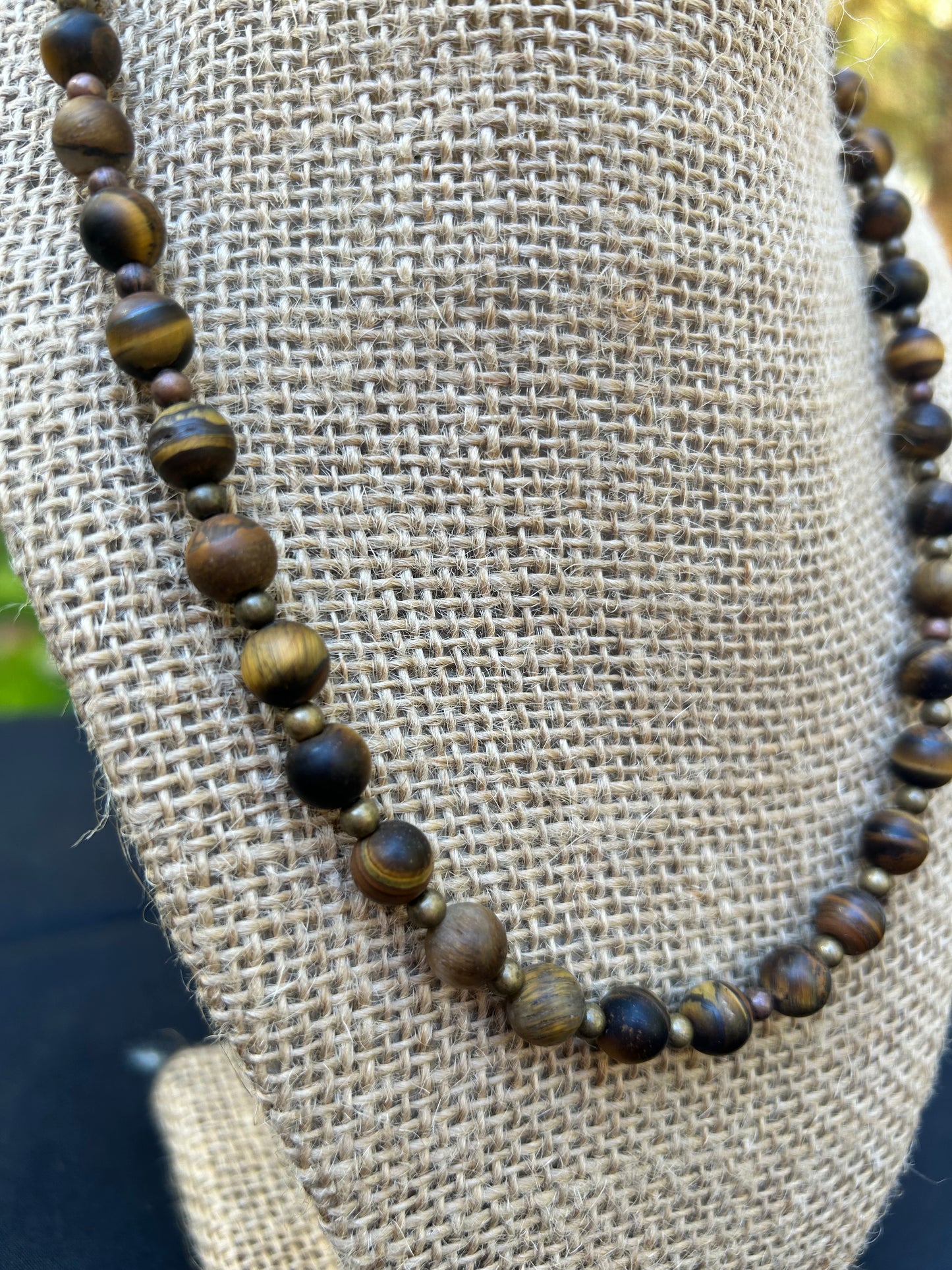 Brown and Bronze 16" Necklace