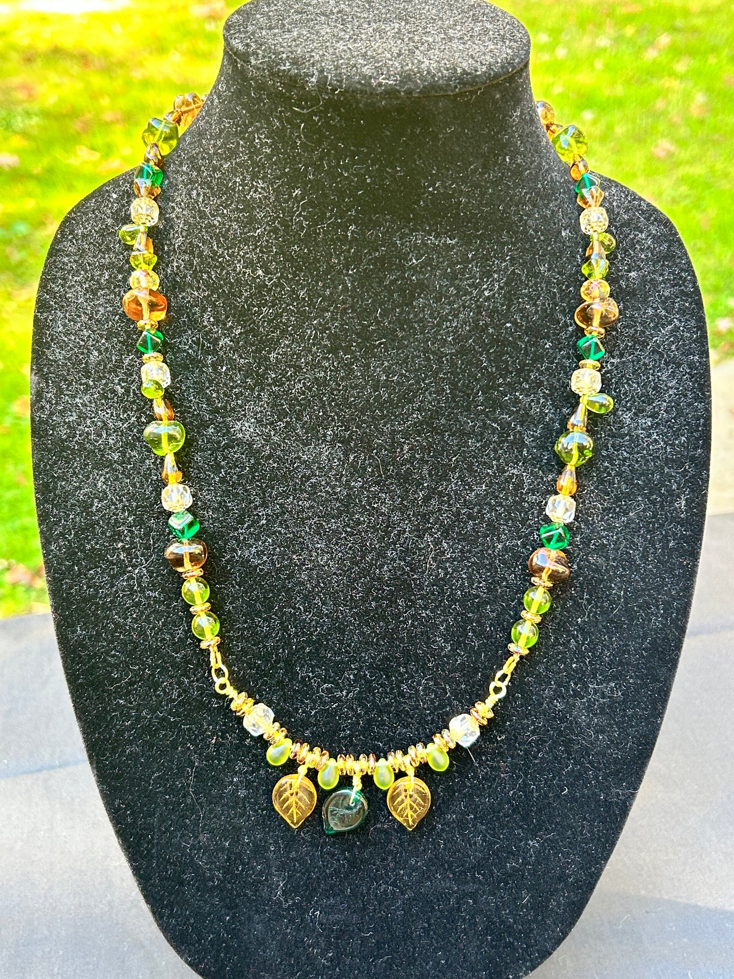 22" Fall Leaf Necklace