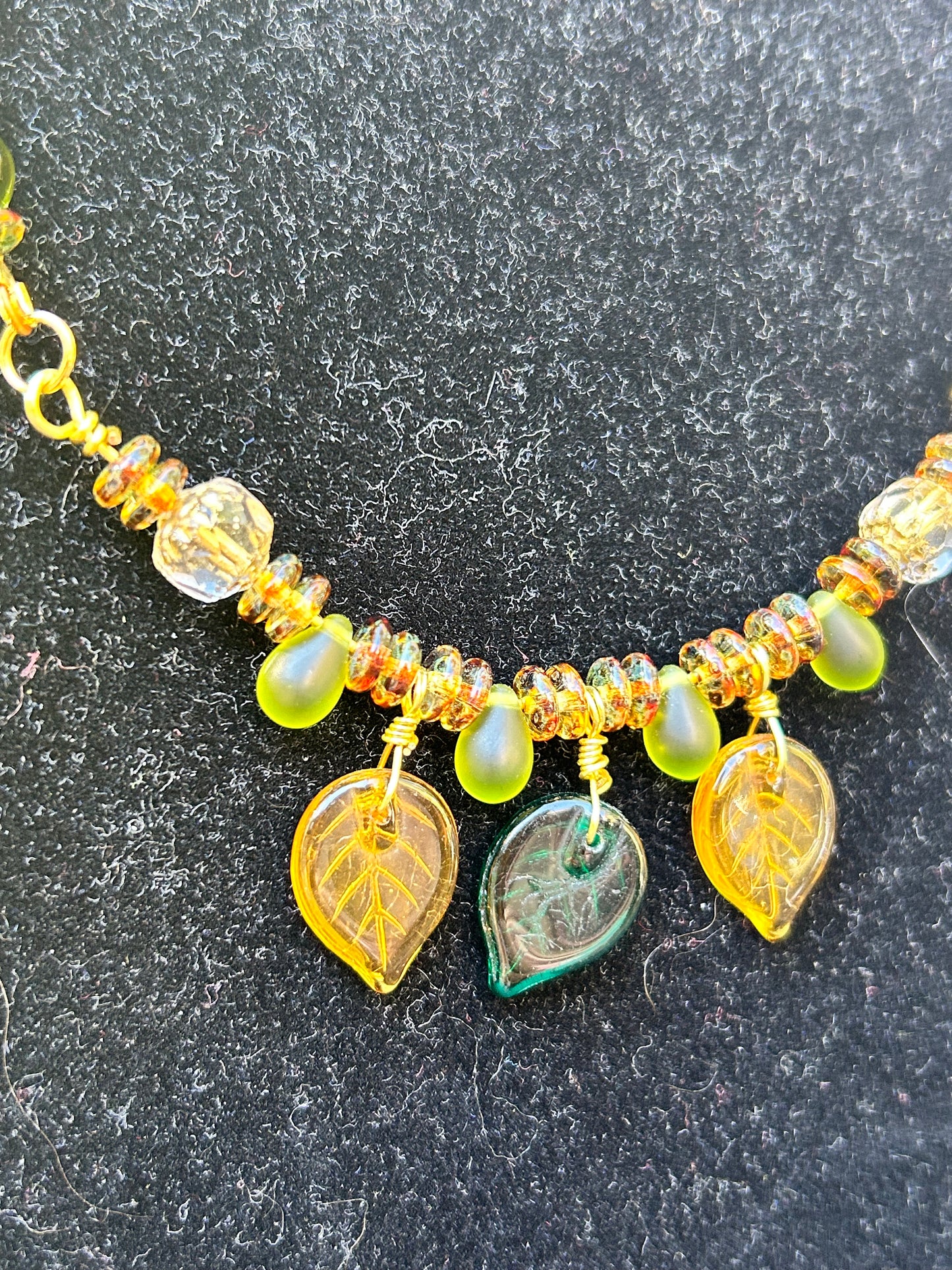 22" Fall Leaf Necklace