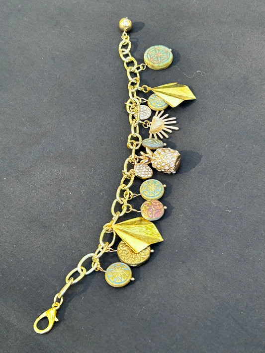 Gold Charm Bracelet