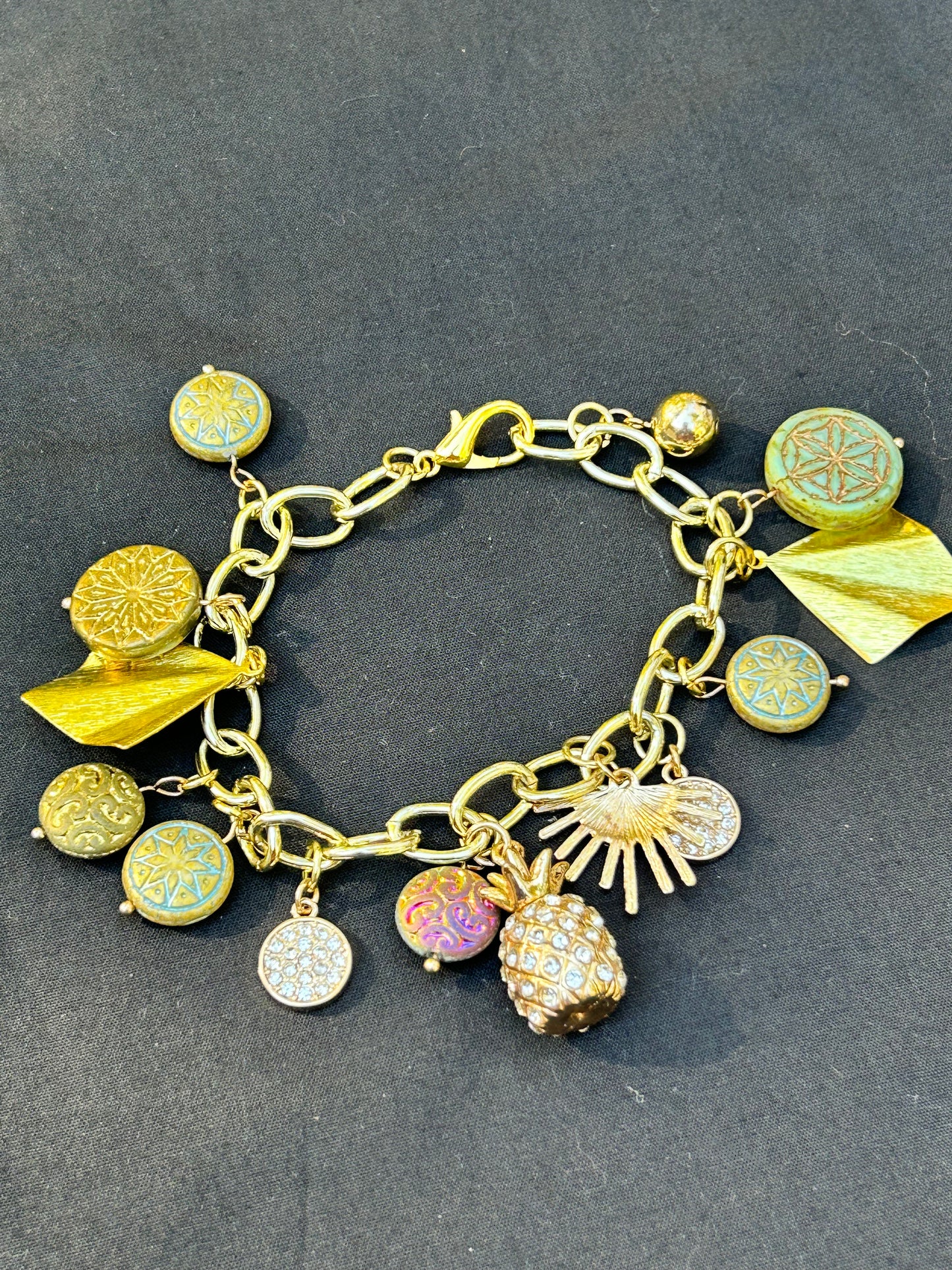 Gold Charm Bracelet